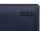 Ежедневник 2022 год Letts Global Deluxe A5 натуральная кожа синий