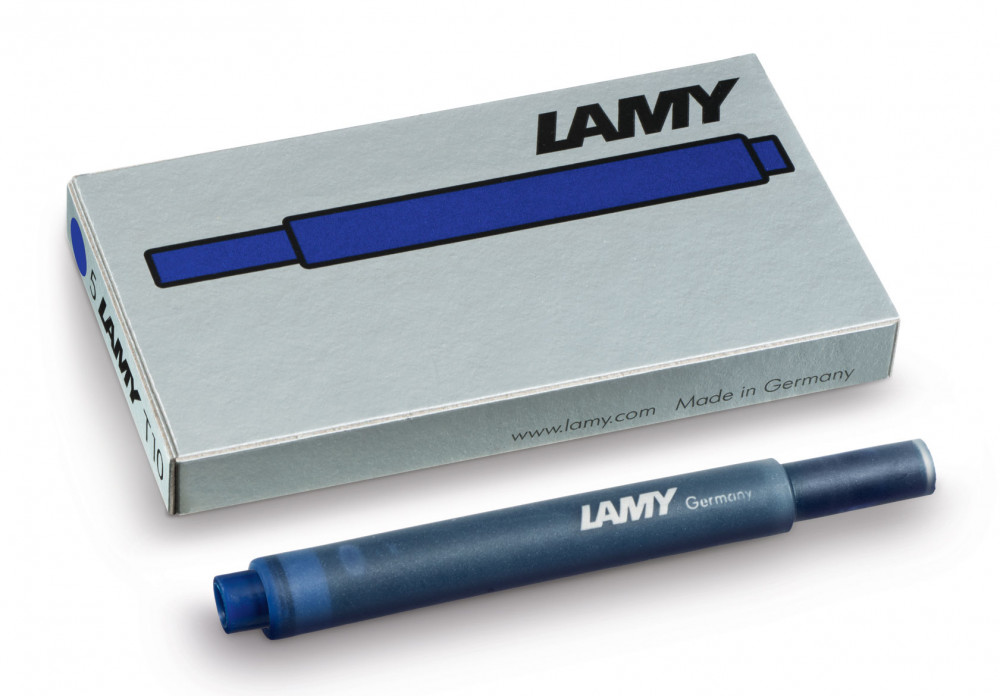 Картриджи с чернилами (5 шт) для перьевой ручки Lamy T10 сине-черный, артикул 1610655. Фото 1