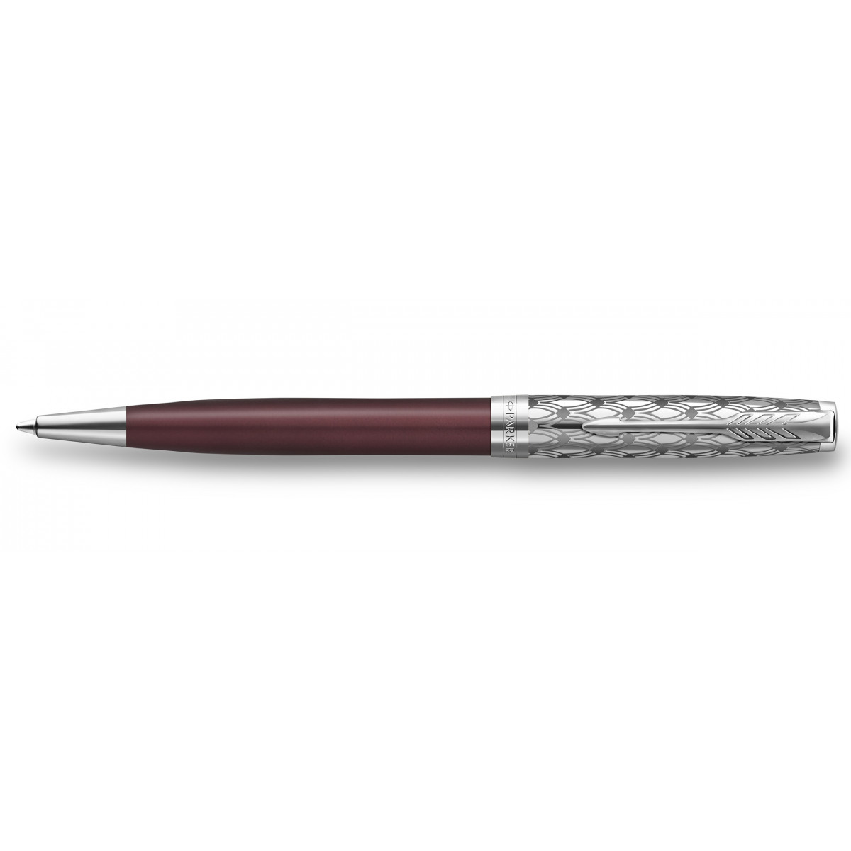 Шариковая ручка Parker Sonnet Premium Metal & Red Lacquer CT, 2119783 Шариковая ручка Parker Sonnet Premium Metal & Red Lacquer CT, артикул 2119783. Фото 1