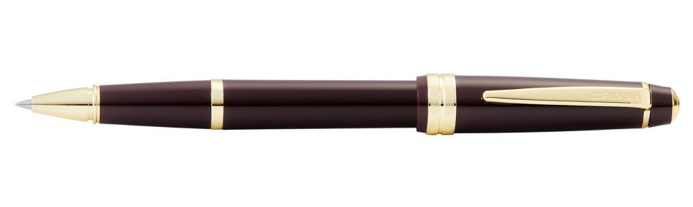 Ручка-роллер Cross Bailey Light Polished Burgundy Resin and Gold Tone, артикул AT0745-11. Фото 1