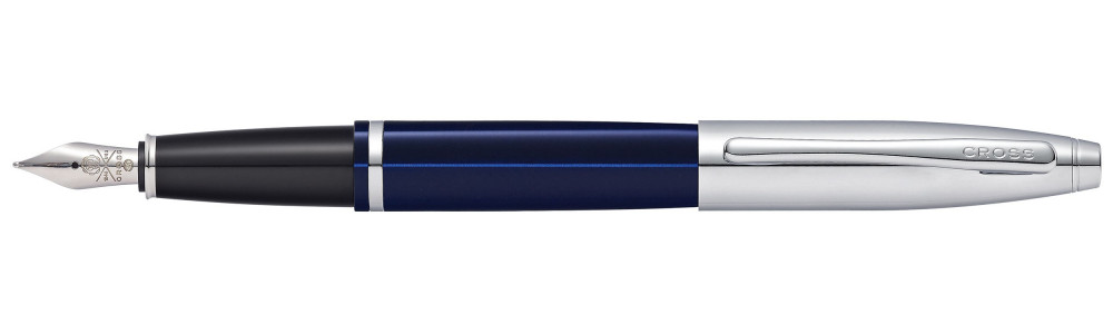 Перьевая ручка Cross Calais Chrome/Blue Lacquer, артикул AT0116-3MS. Фото 1