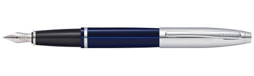 Перьевая ручка Cross Calais Chrome/Blue Lacquer