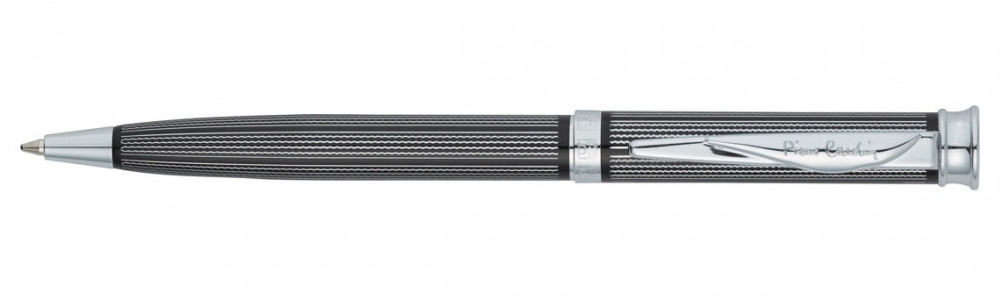 Шариковая ручка Pierre Cardin Tresor гравировка черный лак хром, артикул PC1001BP-03. Фото 1