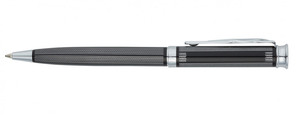 Шариковая ручка Pierre Cardin Tresor гравировка черный лак хром, артикул PC1001BP-03. Фото 2
