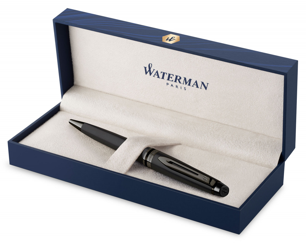 Шариковая ручка Waterman Expert Metallic Black RT, артикул 2119251. Фото 3