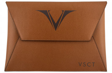 Кожаная папка-конверт А4 Visconti VSCT коньяк