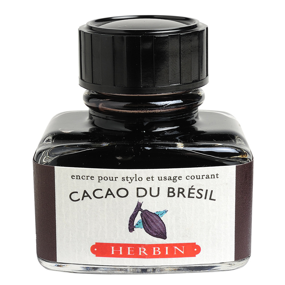 Флакон с чернилами Herbin Cacao du Bresil (серо-коричневый) 30 мл, артикул 13045T. Фото 1