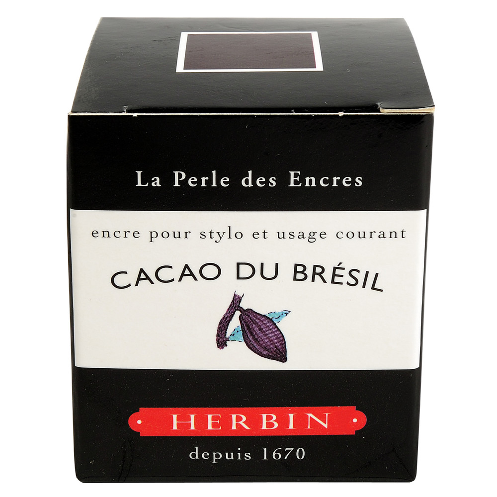Флакон с чернилами Herbin Cacao du Bresil (серо-коричневый) 30 мл, артикул 13045T. Фото 3