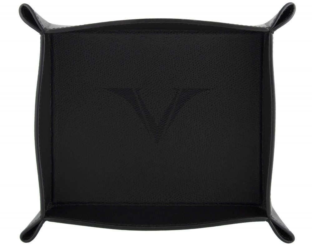 Кожаный лоток для аксессуаров Visconti VSCT черный, артикул KL12-01. Фото 3