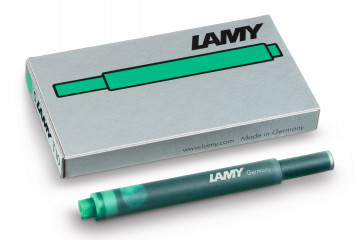 Картриджи с чернилами (5 шт) для перьевой ручки Lamy T10 зеленый