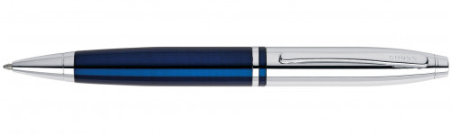 Шариковая ручка Cross Calais Chrome/Blue Lacquer