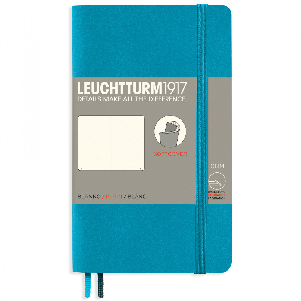 Записная книжка Leuchtturm Pocket A6 Nordic Blue мягкая обложка 123 стр, артикул 355305. Фото 8