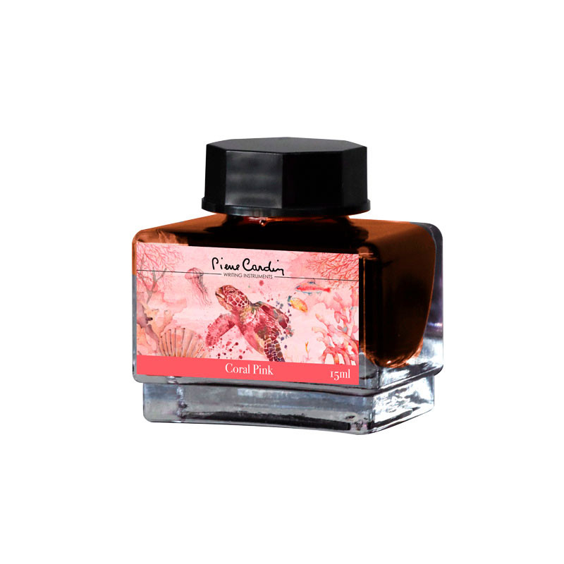 Флакон с чернилами Pierre Cardin Coral Pink (розовый коралл) для перьевых ручек 15 мл, PC332-M13 Флакон с чернилами Pierre Cardin Coral Pink (розовый коралл) для перьевых ручек 15 мл, артикул PC332-M13. Фото 1