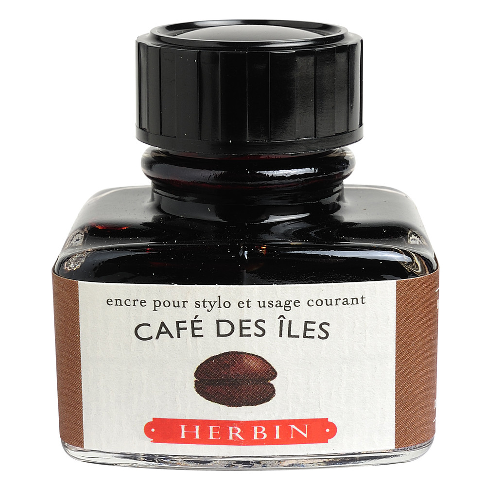 Флакон с чернилами Herbin Cafe des iles (светло-коричневый) 30 мл, артикул 13046T. Фото 1