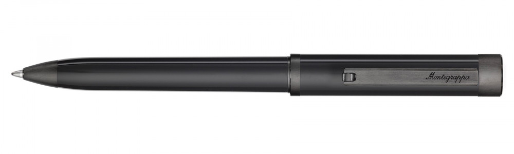 Шариковая ручка Montegrappa Zero Ultra Black Ruthenium, артикул zero-l-bp. Фото 1