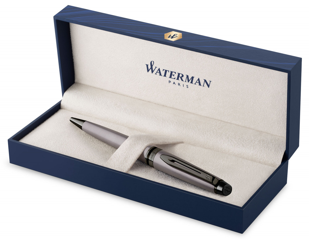 Шариковая ручка Waterman Expert Metallic Silver RT, артикул 2119256. Фото 3