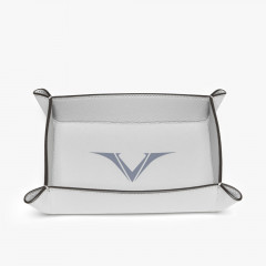 Кожаный лоток для аксессуаров Visconti VSCT серый