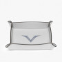 Кожаный лоток для аксессуаров Visconti VSCT серый