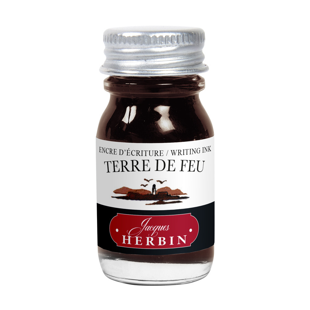 Флакон с чернилами Herbin Terre de feu (красно-коричневый) 10 мл, артикул 11547T. Фото 1