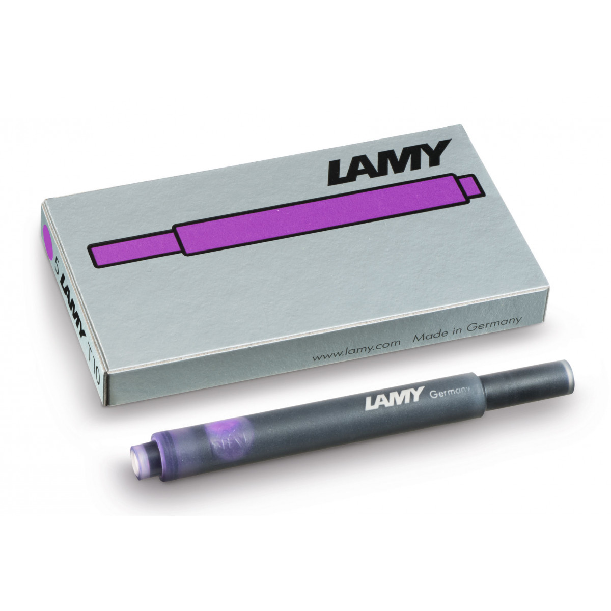 Картриджи с чернилами (5 шт) для перьевой ручки Lamy T10 фиолетовый, 1605783 Картриджи с чернилами (5 шт) для перьевой ручки Lamy T10 фиолетовый, артикул 1605783. Фото 1