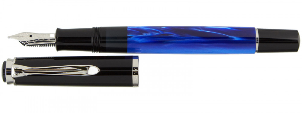 Перьевая ручка Pelikan Elegance Classic M205 Blue-Marbled CT, артикул 801966. Фото 2