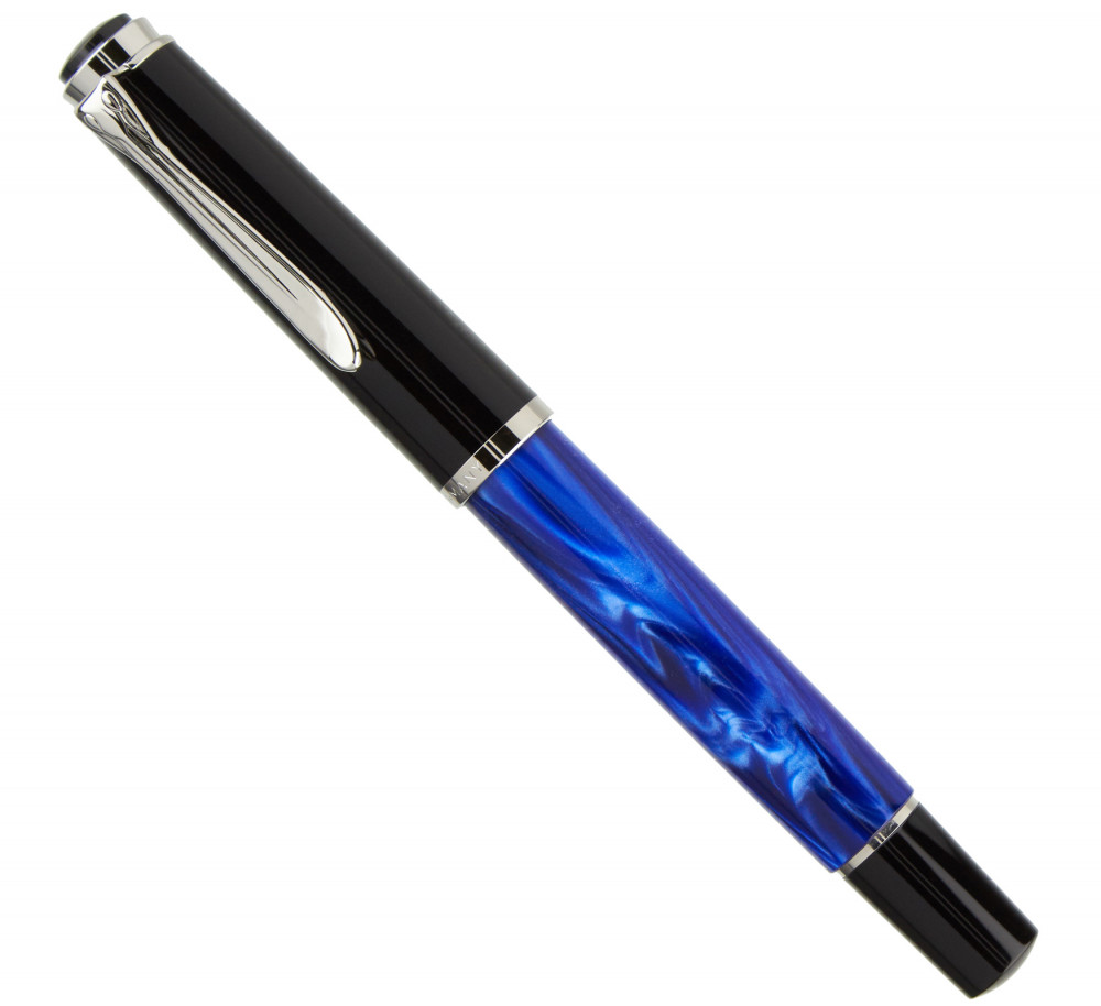 Перьевая ручка Pelikan Elegance Classic M205 Blue-Marbled CT, артикул 801966. Фото 3