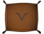 Кожаный лоток для аксессуаров Visconti VSCT коньяк