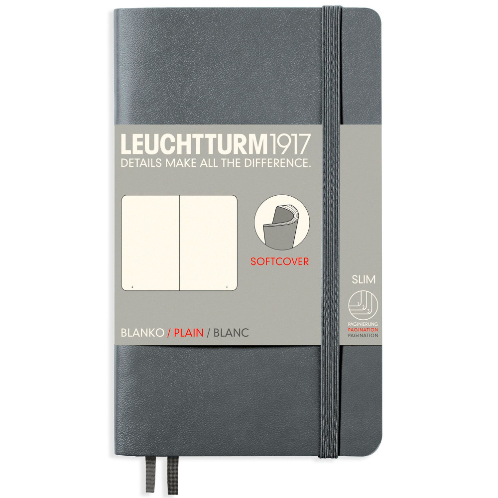 Записная книжка Leuchtturm Pocket A6 Anthracite мягкая обложка 123 стр, артикул 355317. Фото 8