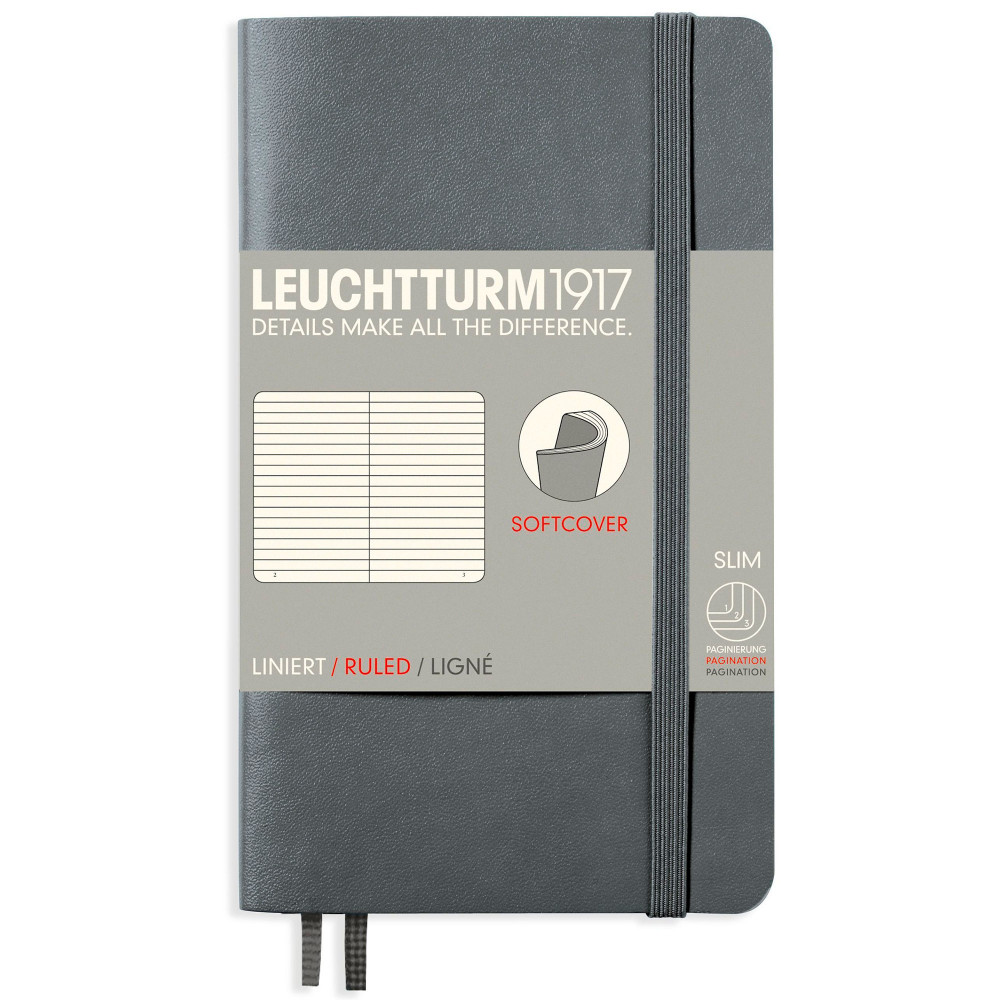 Записная книжка Leuchtturm Pocket A6 Anthracite мягкая обложка 123 стр, артикул 355317. Фото 9