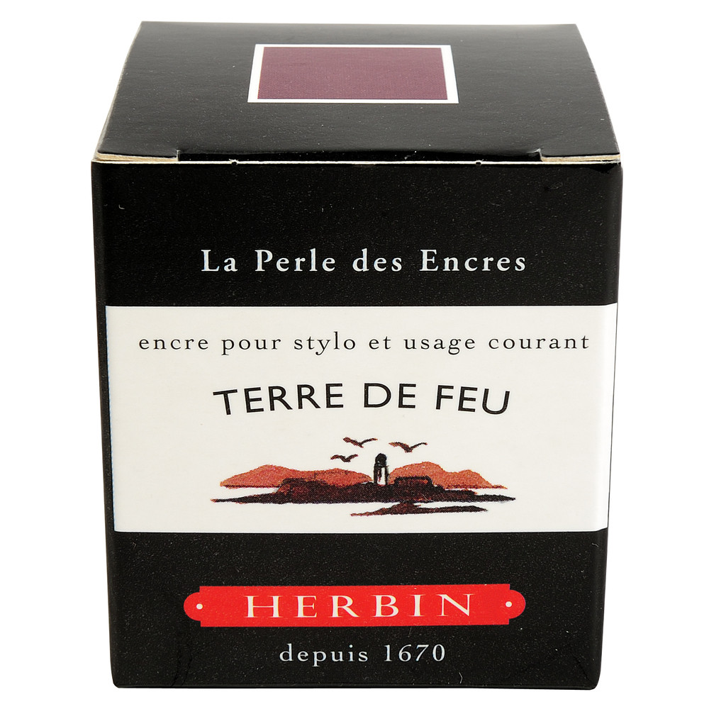 Флакон с чернилами Herbin Terre de feu (красно-коричневый) 30 мл, артикул 13047T. Фото 3