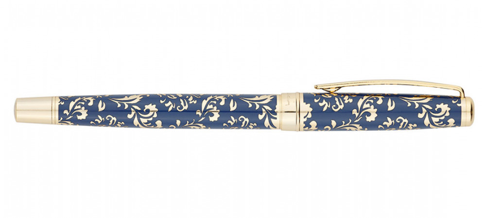 Перьевая ручка Pierre Cardin Renaissance синий лак гравировка с позолотой, артикул PC8302FP. Фото 2