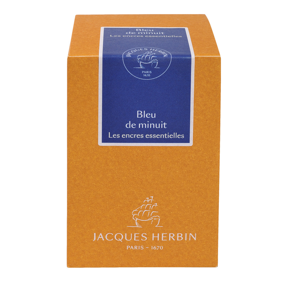 Флакон с чернилами J. Herbin Bleu de Minuit (синий) 50 мл, артикул 13119JT. Фото 2