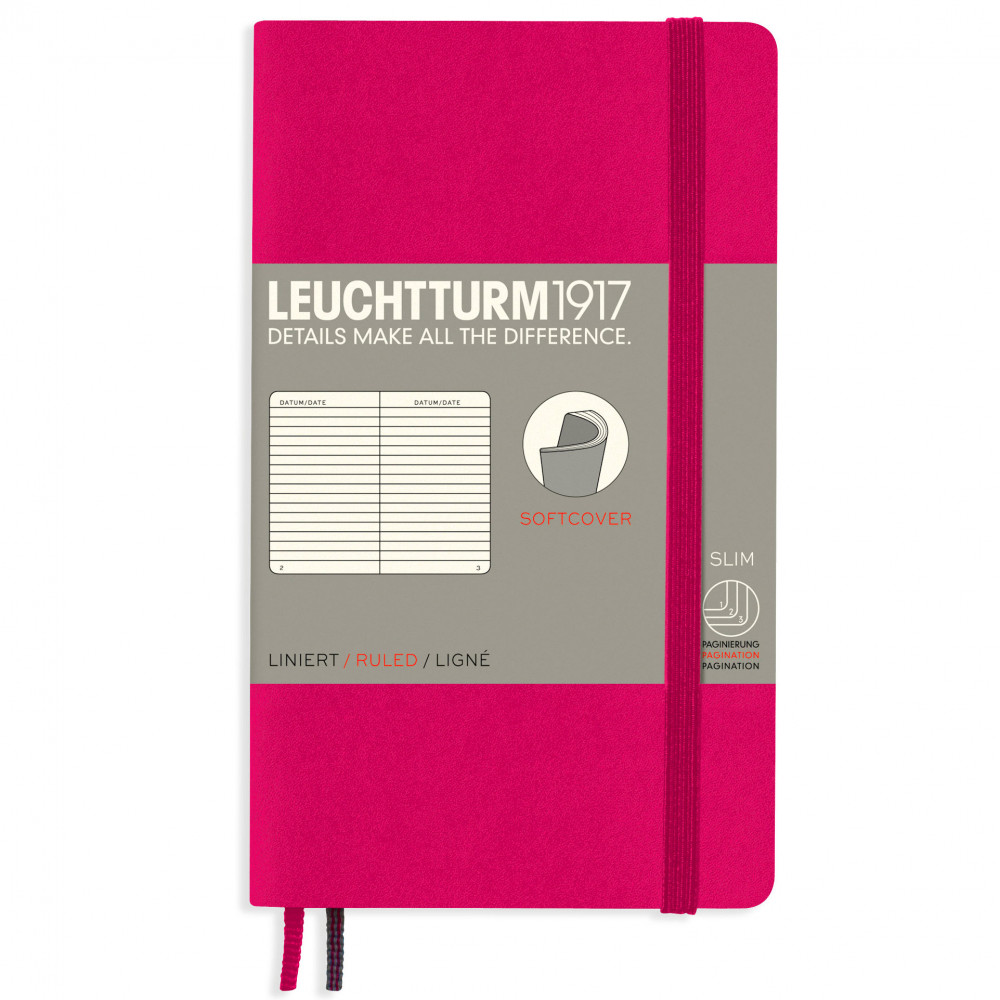 Записная книжка Leuchtturm Pocket A6 Berry мягкая обложка 123 стр, артикул 355286. Фото 9