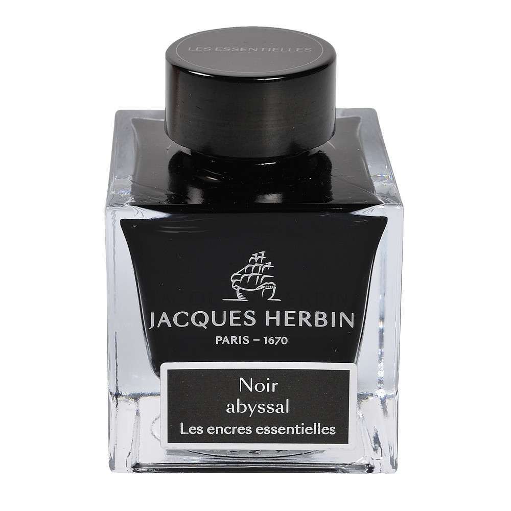 Флакон с чернилами J. Herbin Noir Abyssal (черный) 50 мл, артикул 13109JT. Фото 1