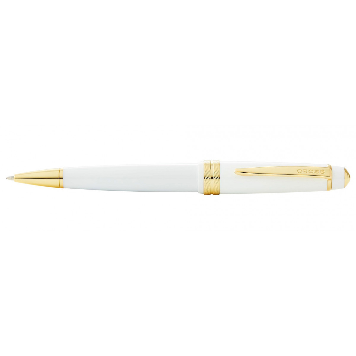 Шариковая ручка Cross Bailey Light Polished White Resin and Gold Tone, AT0742-10 Шариковая ручка Cross Bailey Light Polished White Resin and Gold Tone, артикул AT0742-10. Фото 1