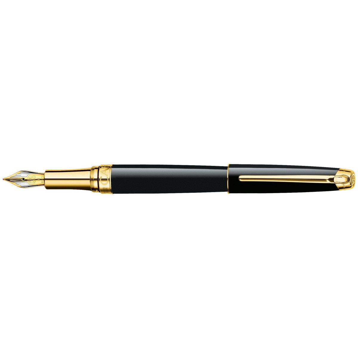 Перьевая ручка Caran d'Ache Leman Ebony Black Lacquer GP, 4799.272 Перьевая ручка Caran d'Ache Leman Ebony Black Lacquer GP, артикул 4799.272. Фото 1