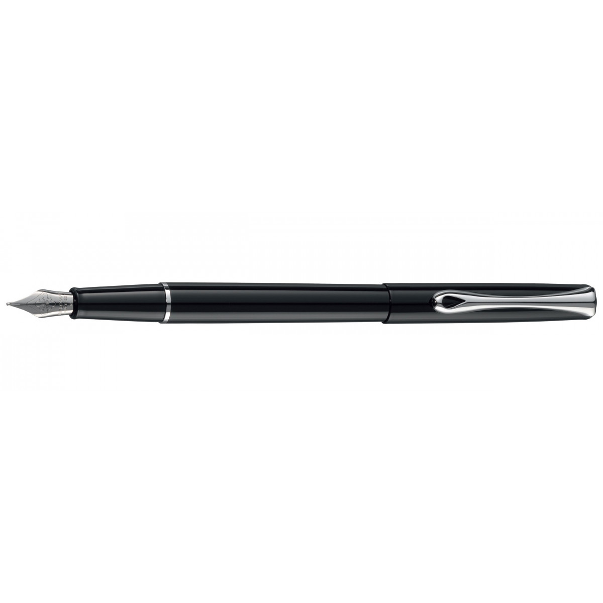 Перьевая ручка Diplomat Traveller Black Lacquer, D10424950 Перьевая ручка Diplomat Traveller Black Lacquer, артикул D10424950. Фото 1