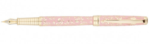 Перьевая ручка Pierre Cardin Renaissance розовый лак гравировка с позолотой