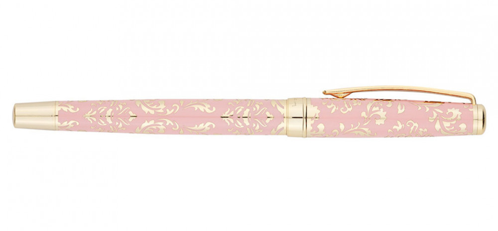 Перьевая ручка Pierre Cardin Renaissance розовый лак гравировка с позолотой, артикул PC8300FP. Фото 2