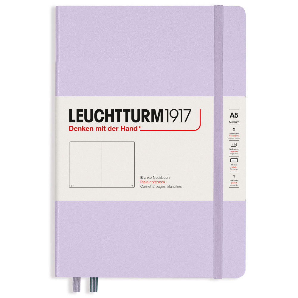 Записная книжка Leuchtturm Medium A5 Lilac твердая обложка 251 стр, артикул 365480. Фото 1