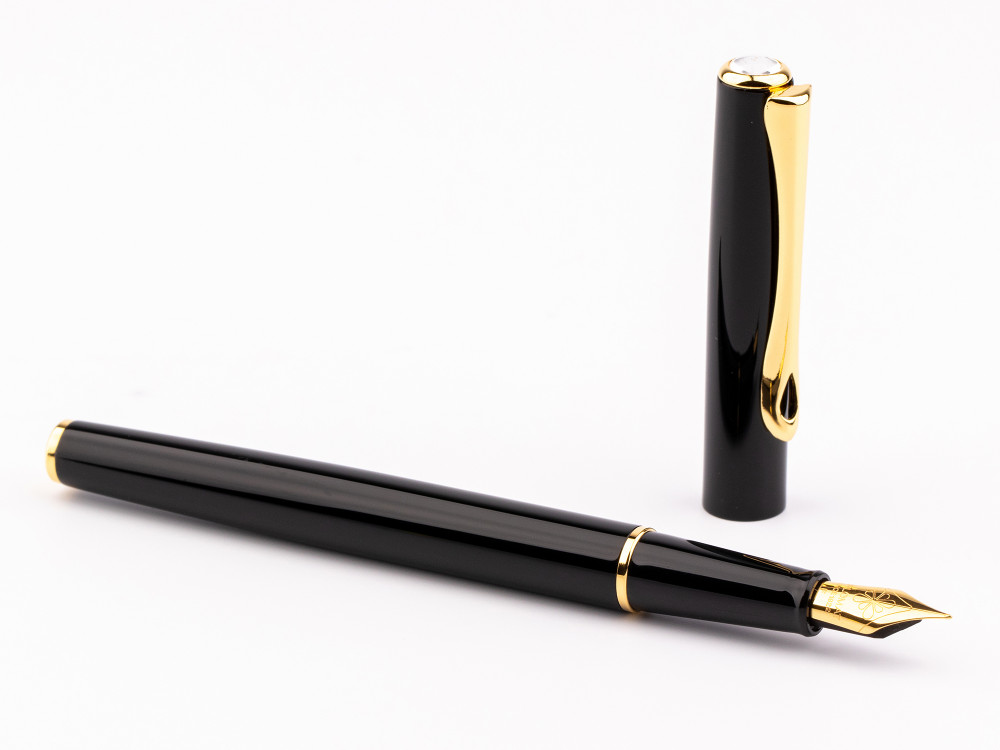 Перьевая ручка Diplomat Traveller Black Gold, артикул D40706023. Фото 2