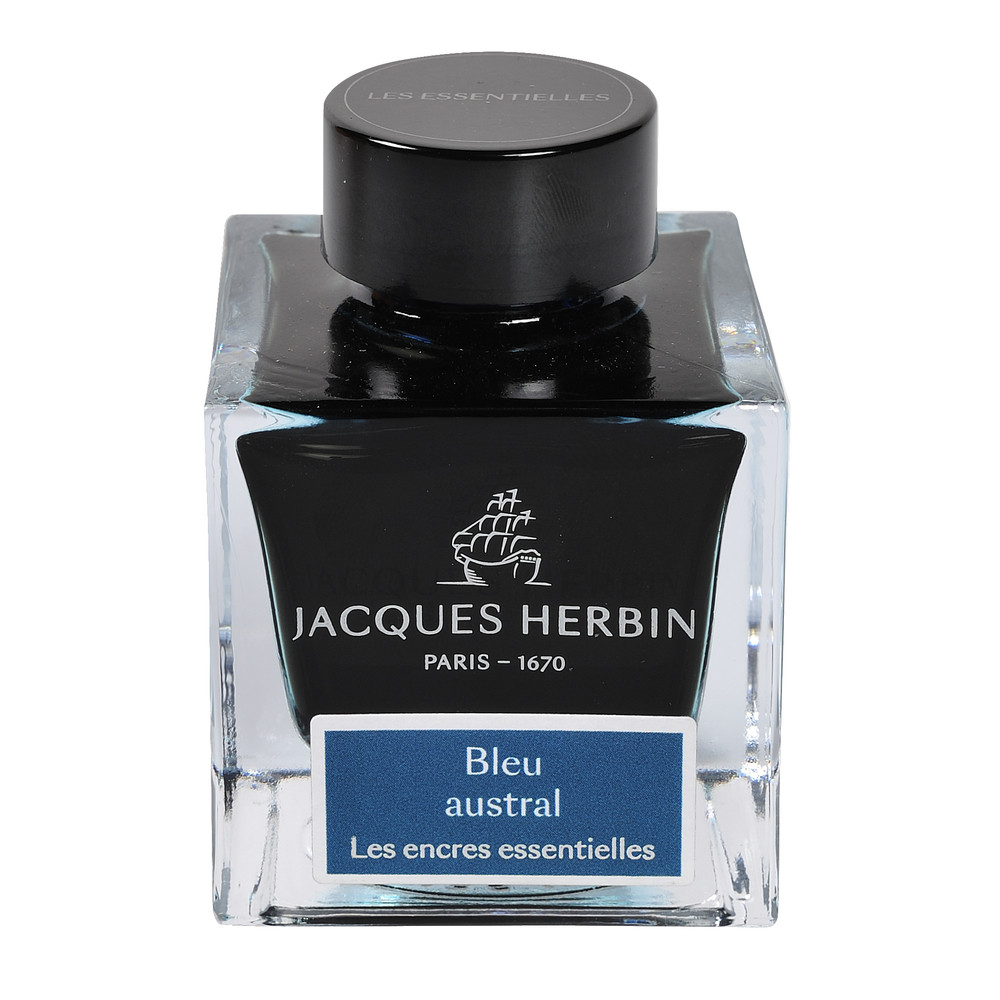 Флакон с чернилами J. Herbin Bleu Austral (сине-зеленый) 50 мл, артикул 13116JT. Фото 1