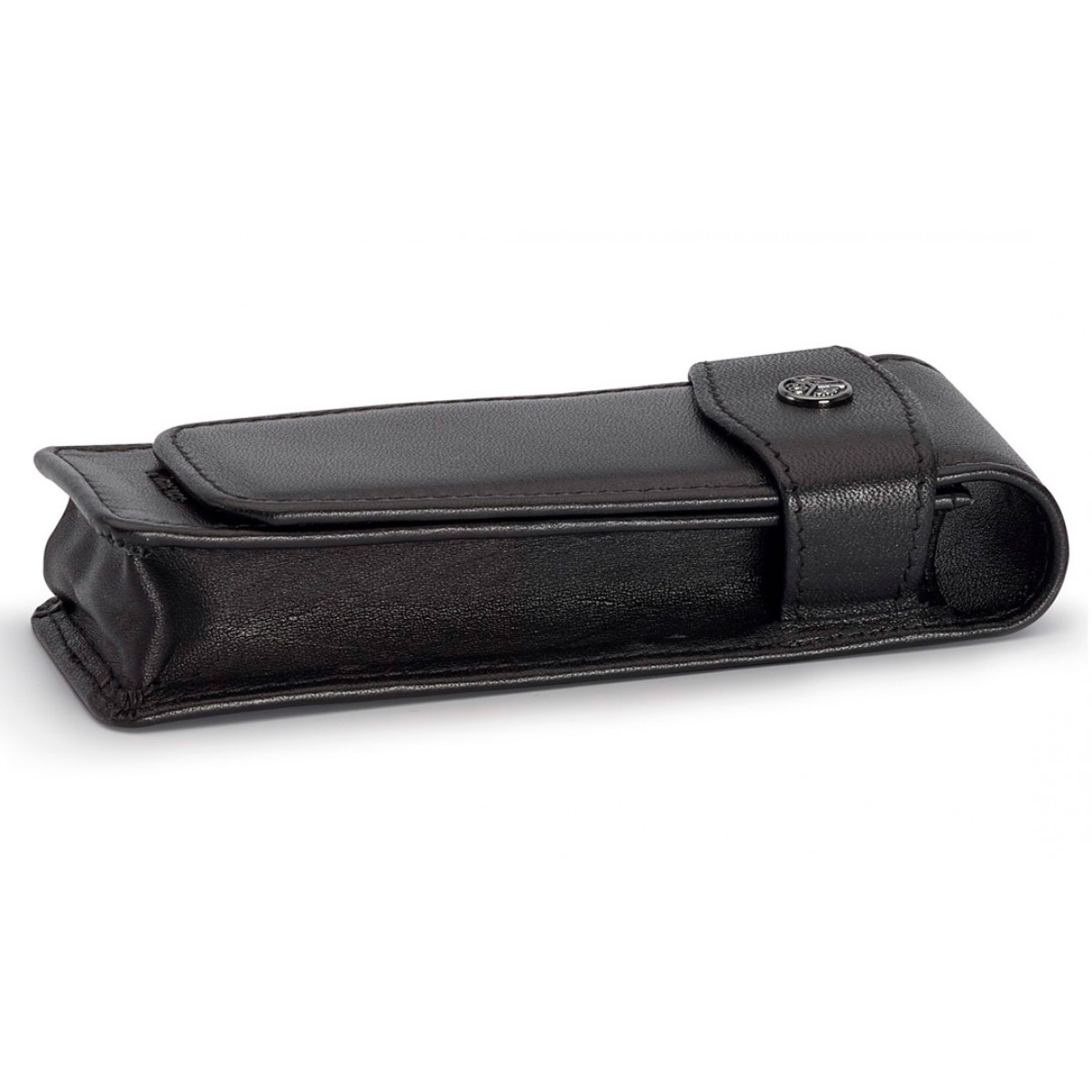 Кожаный чехол Flap для двух ручек Kaweco Sport черный, артикул 10000267. Фото 1