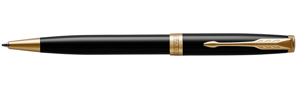 Шариковая ручка Parker Sonnet Black Lacquer GT, артикул 1931497. Фото 1