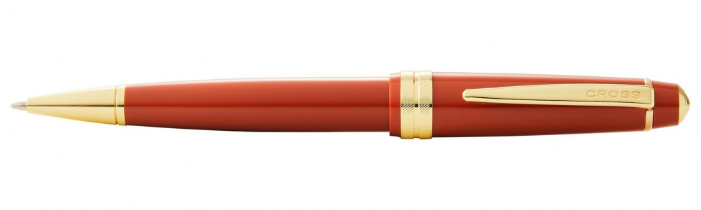 Шариковая ручка Cross Bailey Light Polished Amber Resin and Gold Tone, артикул AT0742-13. Фото 1