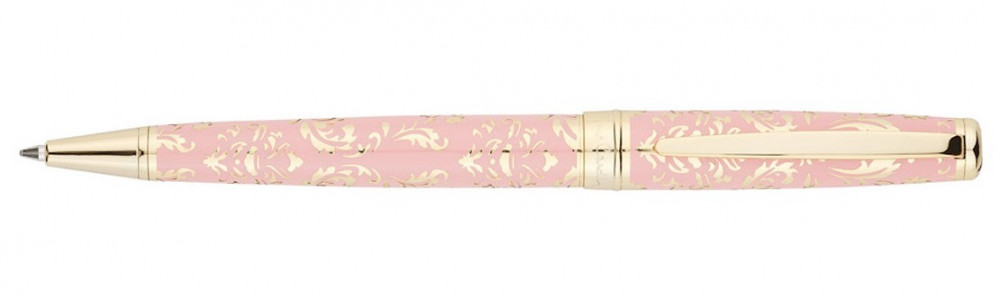 Шариковая ручка Pierre Cardin Renaissance розовый лак гравировка с позолотой, артикул PC8300BP. Фото 1