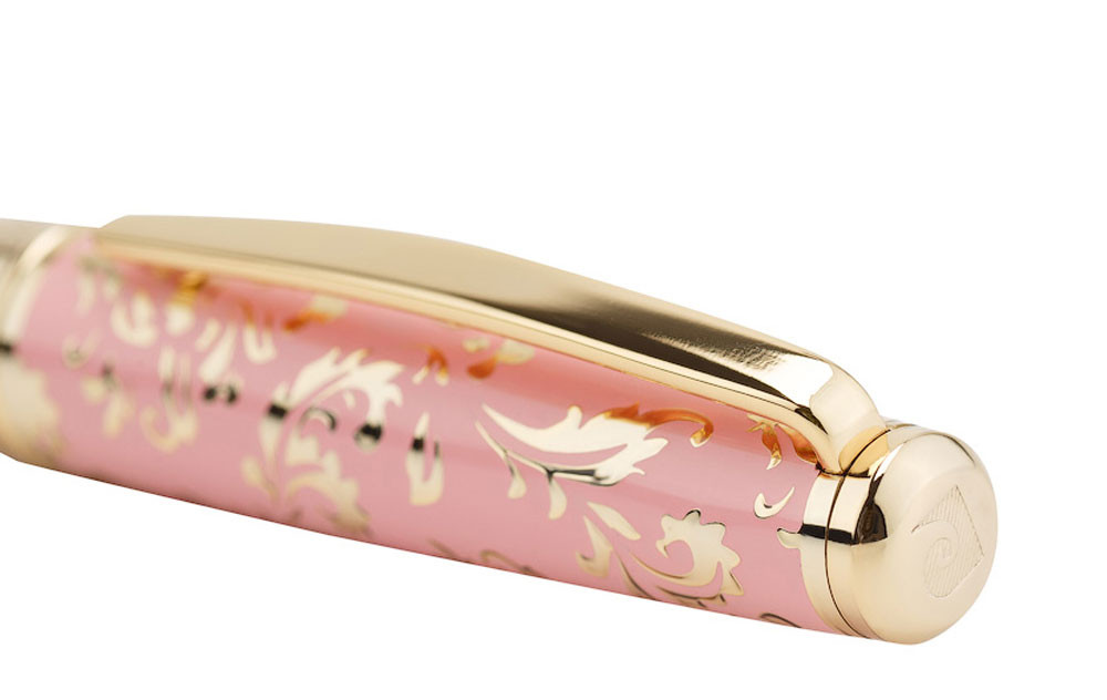 Шариковая ручка Pierre Cardin Renaissance розовый лак гравировка с позолотой, артикул PC8300BP. Фото 4