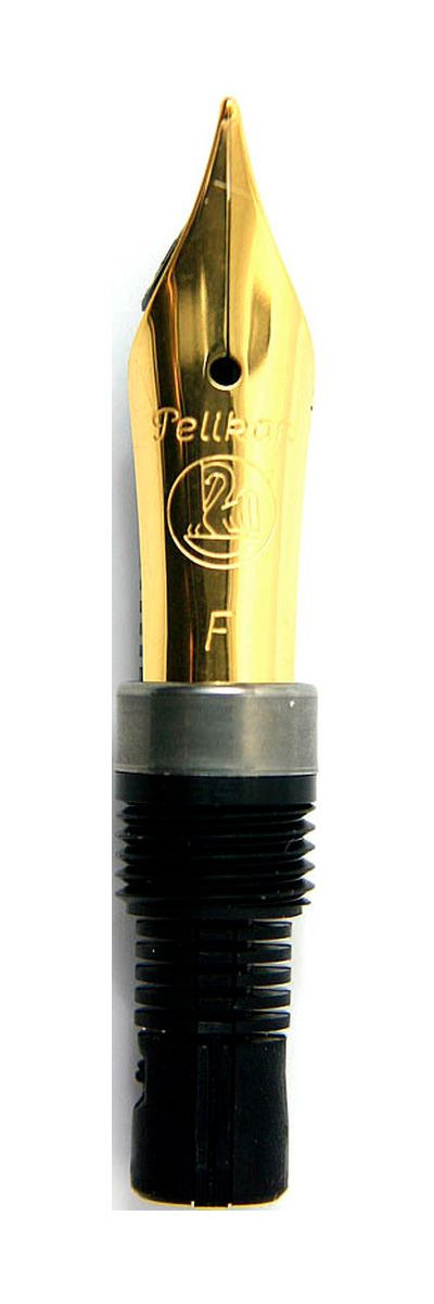 Сменное перо Pelikan для перьевой ручки Elegance Classic сталь/позолота F (тонкое), артикул PL969121. Фото 1