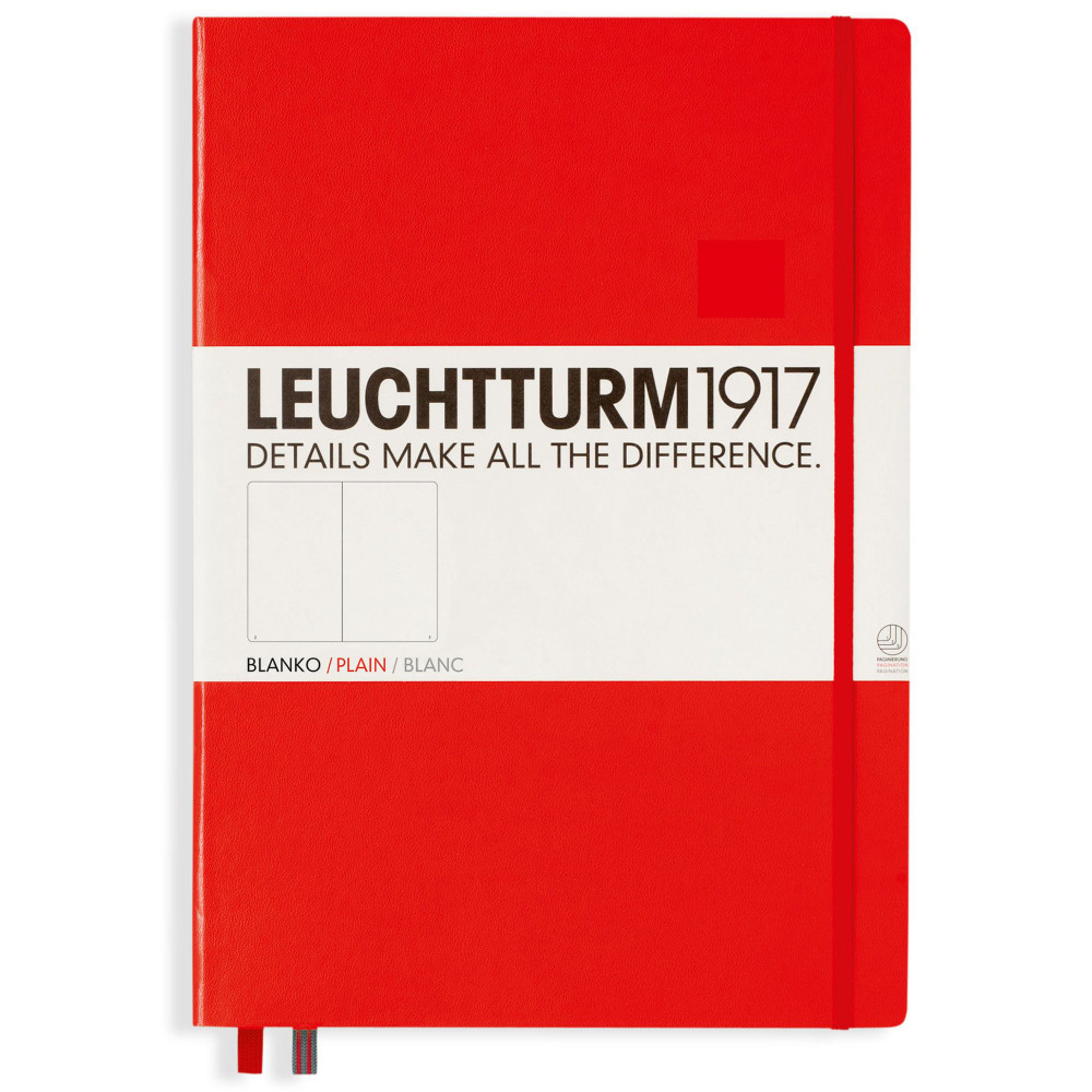 Записная книжка Leuchtturm Master A4+ Red твердая обложка 235 стр, артикул 320727. Фото 1