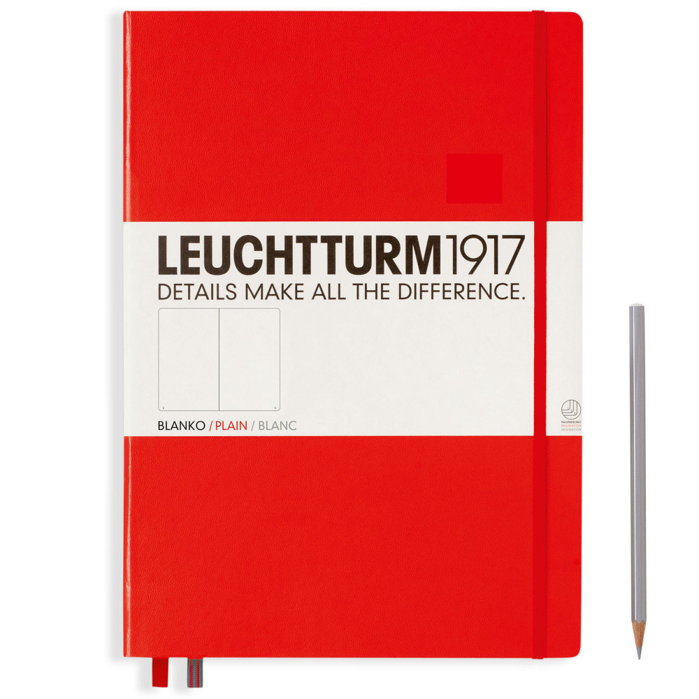 Записная книжка Leuchtturm Master A4+ Red твердая обложка 235 стр, артикул 320727. Фото 2